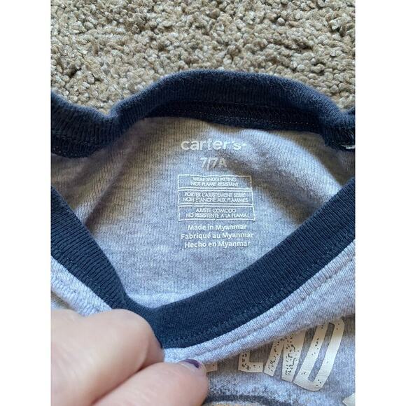 Carters Football Snug Fit PJs Boys Size 7 - Picture 4 of 4